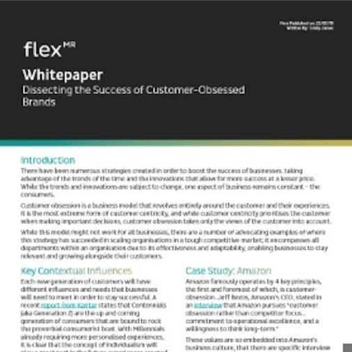FlexMR Customer Obsessed White Paper - Cover