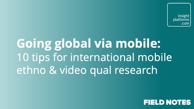 Going global via mobile - Insight Platforms