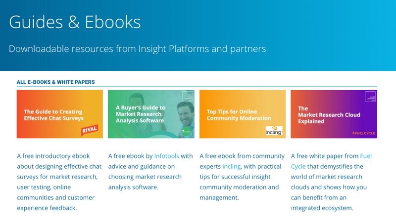 Guides and Ebooks - Insight Platforms