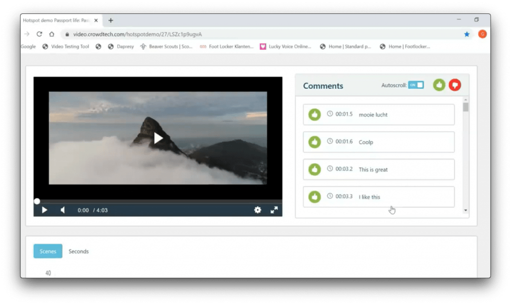 Crowdtech Demo Screenshot - Video Testing - Insight Platforms