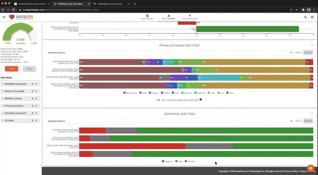 Heartbeat Ai Demo Screenshot 2 - Emotion Analytics - Insight Platforms