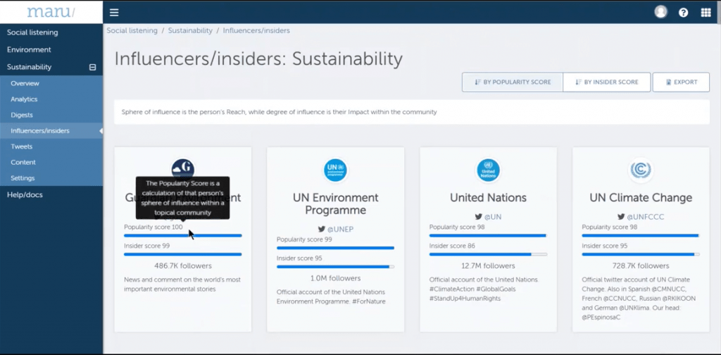 Maru-HUB Demo Screenshot - Influencer Analytics - Insight Platforms.png